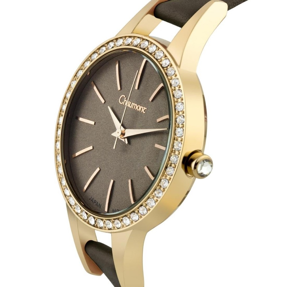 Chaumount Classic Swarovski Bezel Ladies Watch.